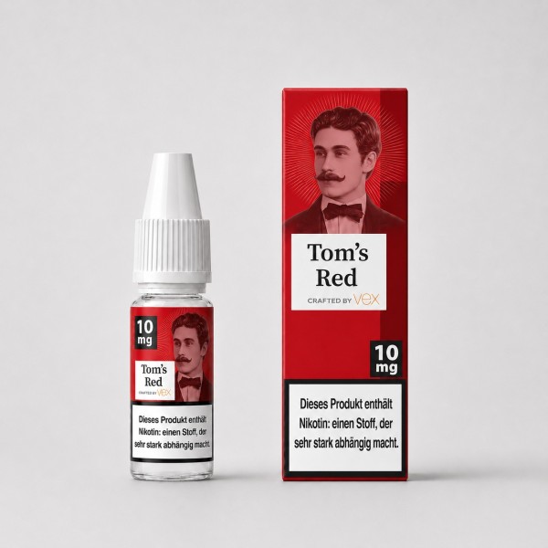 TOM`S RED Strawberry Basilikum Nikotinsalzliquid 10ml